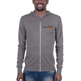 VelvisCali Grey + Orange Logo Hoodie