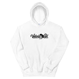 VelvisCali Black + White Stipple Logo Pullover Hoodie