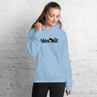 VelvisCali Black + White Logo Pullover Hoodie