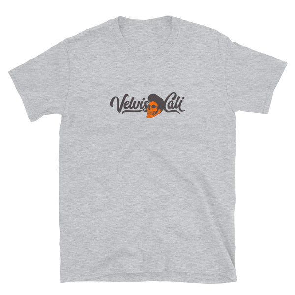 Velvis Cali Grey + Orange Logo Tee