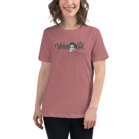 VelvisCali Grey + White Stipple Logo Women's Tee