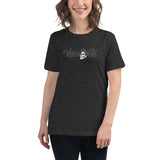 VelvisCali Grey + White Stipple Logo Women's Tee