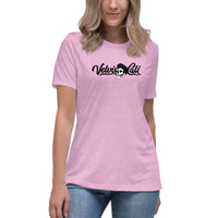 VelvisCali Black + White Stipple Logo Women's Tee