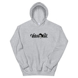 VelvisCali Black + White Stipple Logo Pullover Hoodie