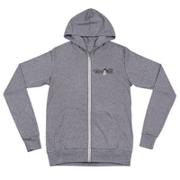 VelvisCali Grey + White Logo Hoodie