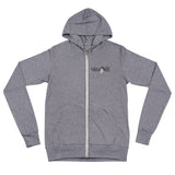 VelvisCali Grey + White Logo Hoodie