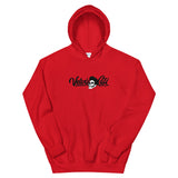 VelvisCali Black + White Stipple Logo Pullover Hoodie